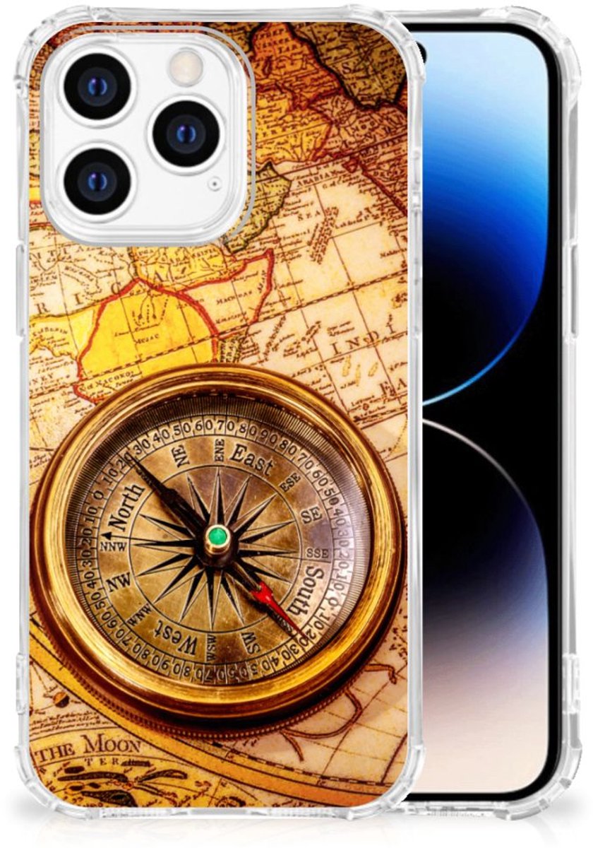 iPhone 14 Pro Telefoonhoesje met valbescherming Kompas