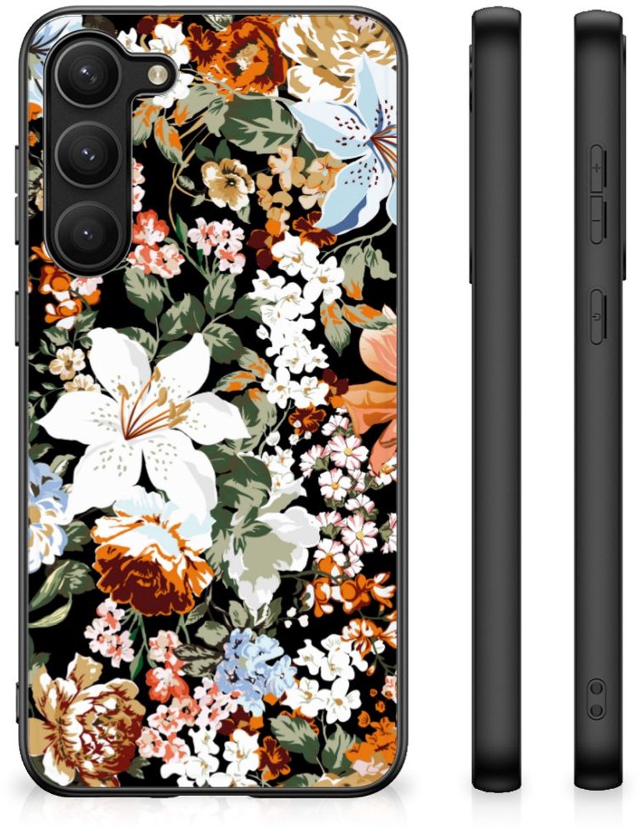 Bloemen Hoesje voor Samsung Galaxy S23 Plus Dark Flowers