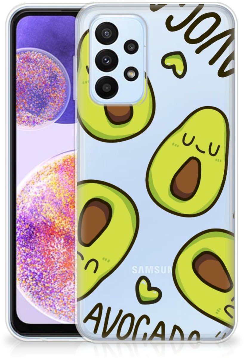 Samsung Galaxy A23 Telefoonhoesje met Naam Avocado Singing