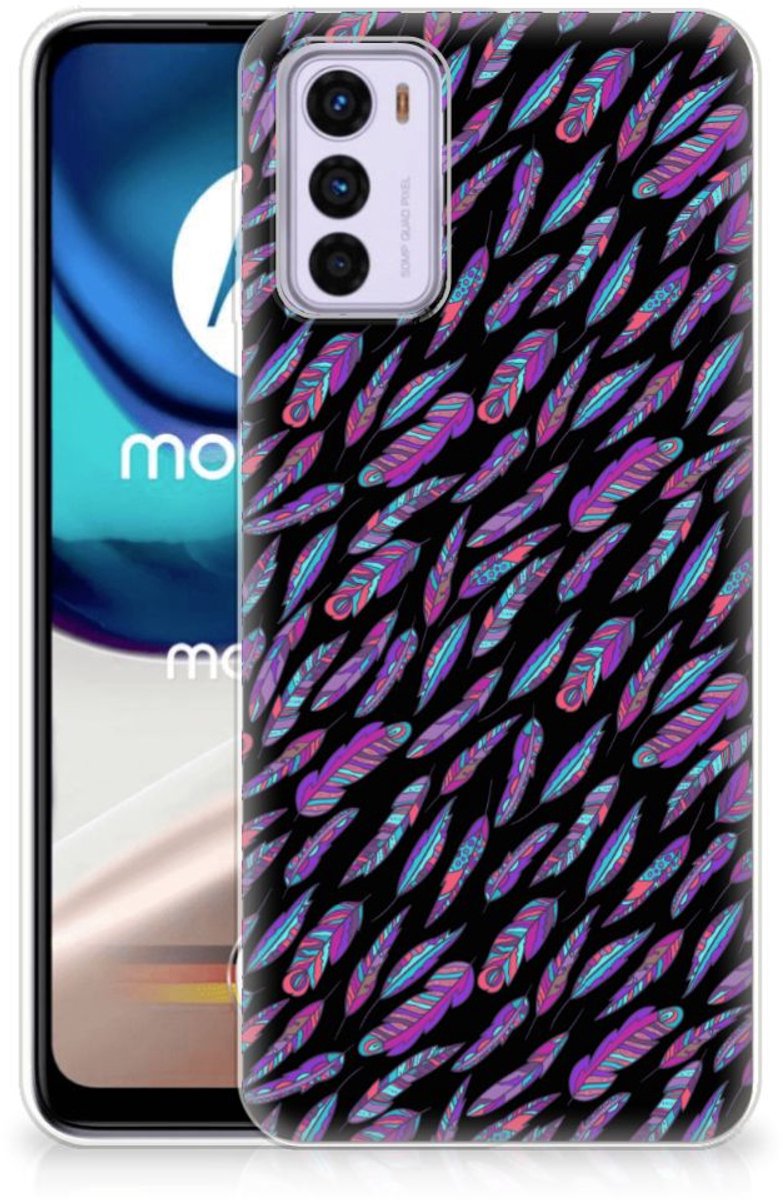 Motorola Moto G42 TPU bumper Feathers Color