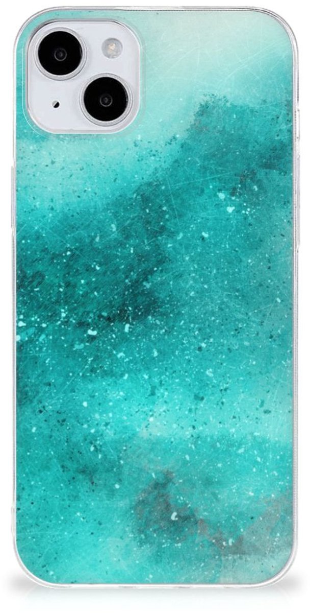 Hoesje maken iPhone 15 Painting Blue