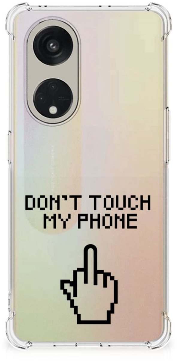 OPPO Reno8 T 5G Anti Shock Case Finger Don't Touch My Phone