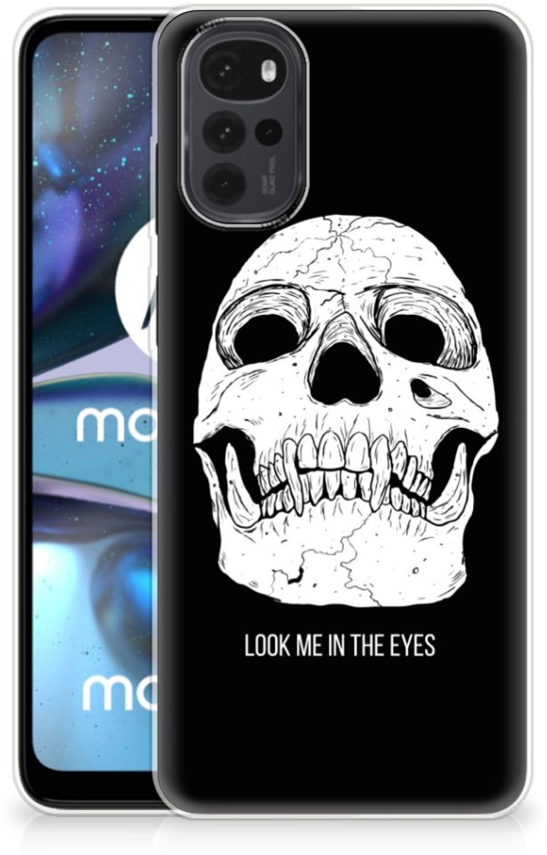 Silicone Back Case Motorola Moto G22 Skull Eyes