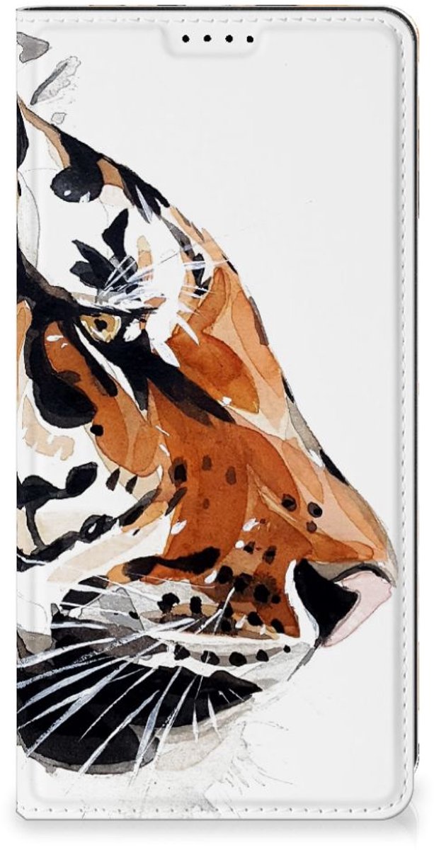 Bookcase Samsung Galaxy S23 FE Watercolor Tiger