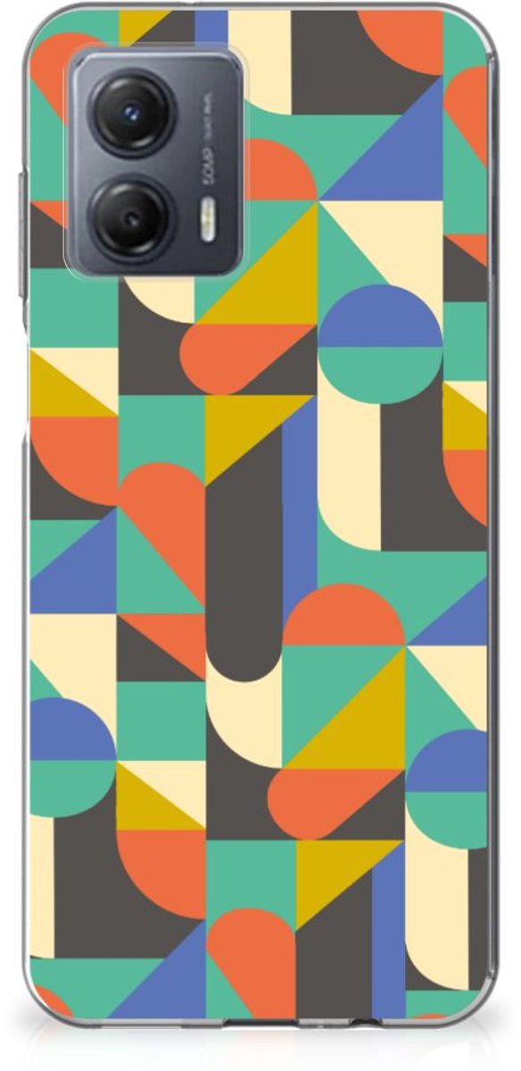 Motorola Moto G53 TPU bumper Funky Retro
