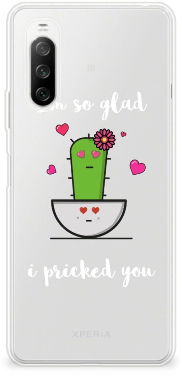 Sony Xperia 10 III Telefoonhoesje met Naam Cactus Glad