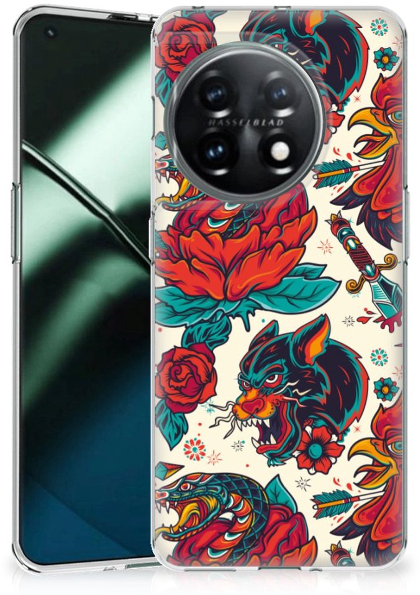 Siliconen Hoesje met foto voor OnePlus 11 Old Skool