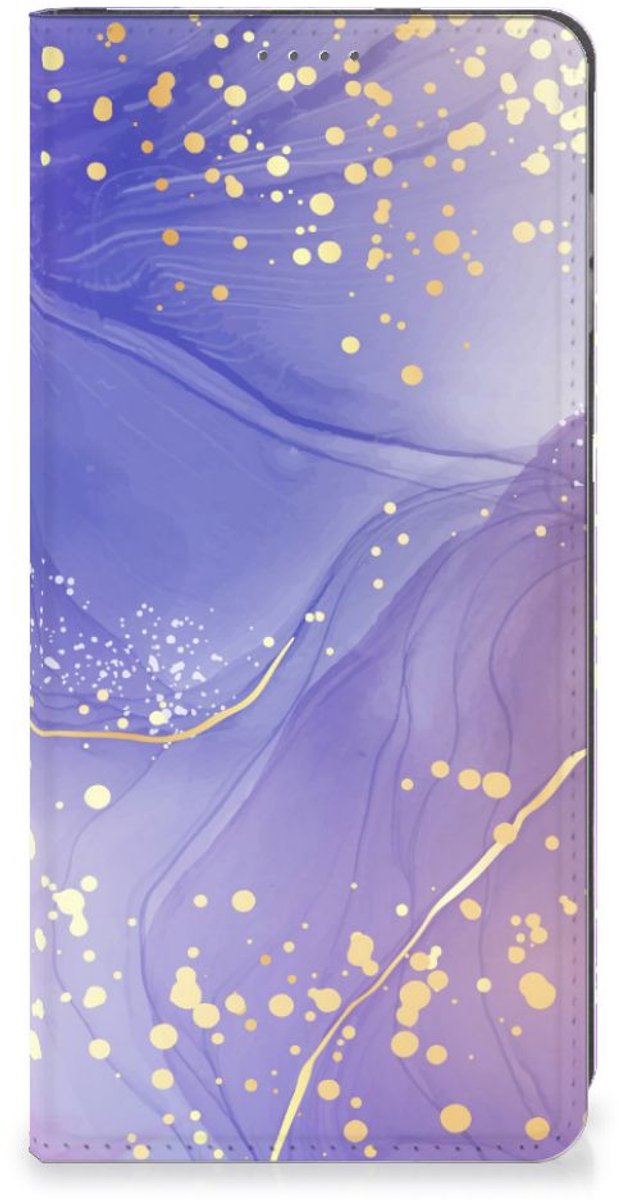 Bookcase voor Motorola Moto G14 Watercolor Paars