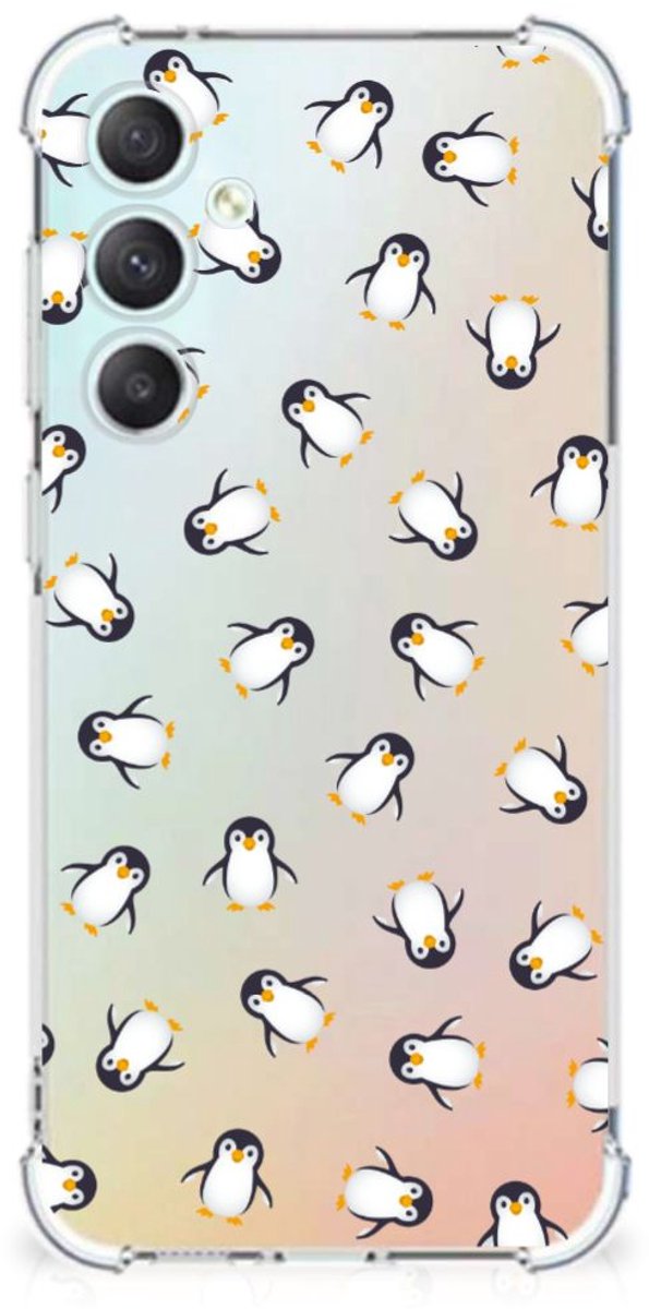 Doorzichtige Silicone Hoesje voor Samsung Galaxy S23 FE Pinguïn