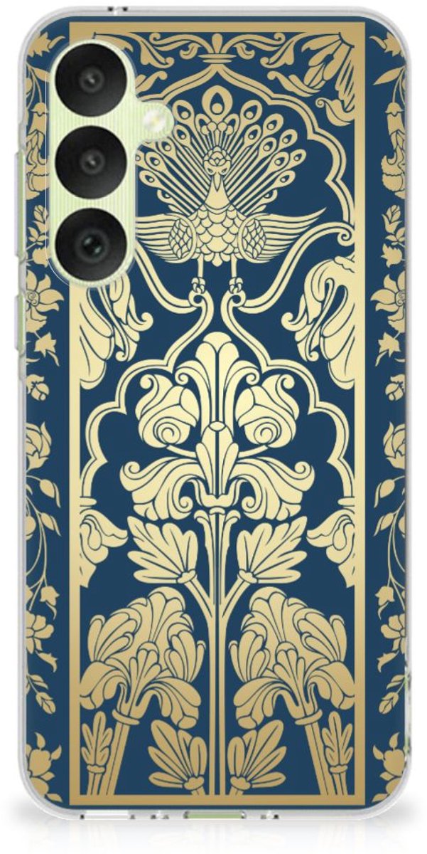 Samsung Galaxy A35 TPU Case Beige Flowers