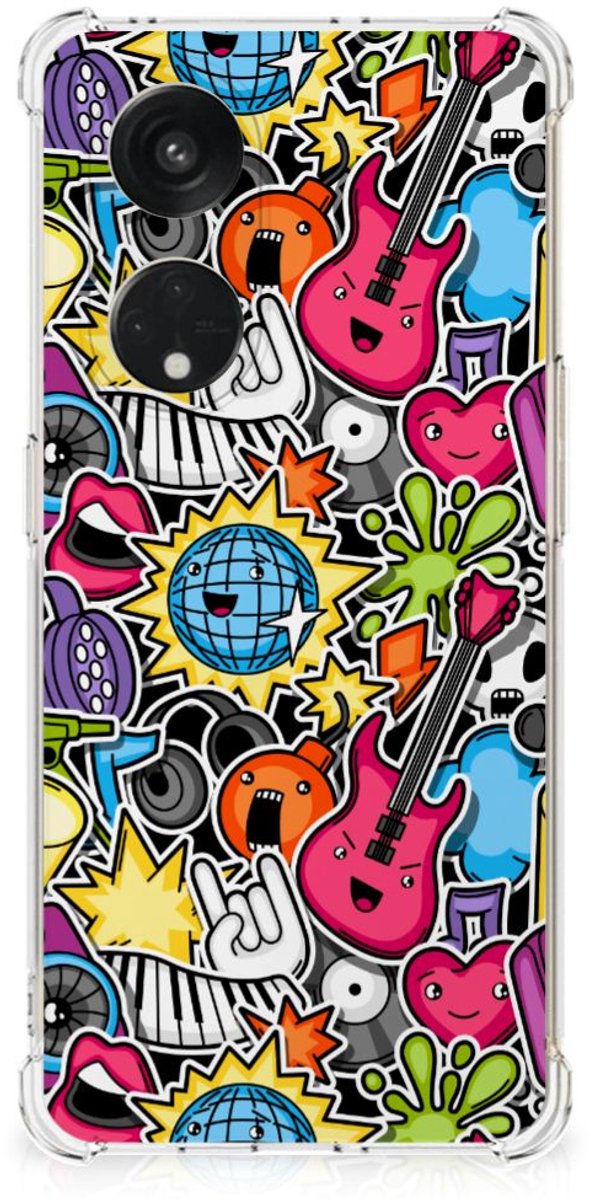 OPPO Reno8 T 5G Anti Shock Bumper Case Punk Rock