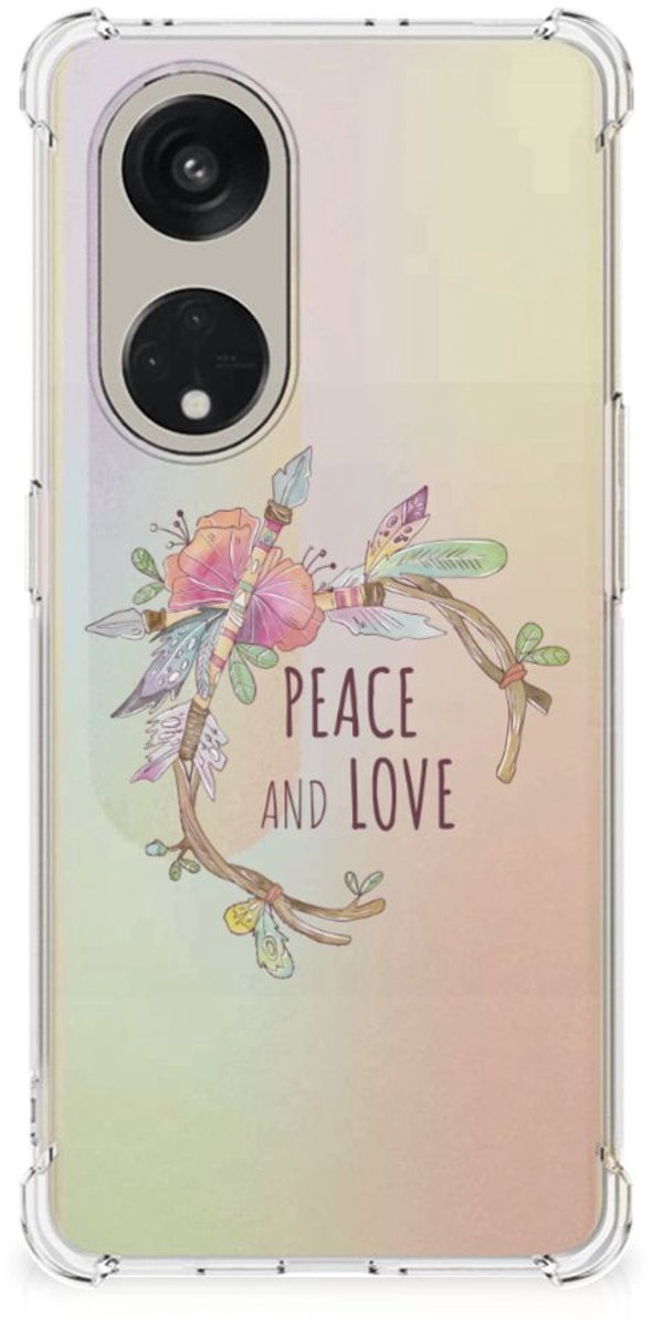 OPPO Reno8 T 5G Stevig Bumper Hoesje Boho Text