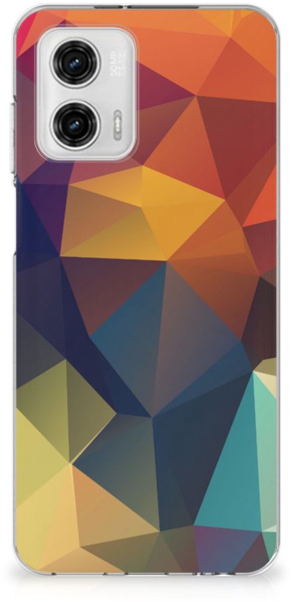 Motorola Moto G73 TPU Hoesje Polygon Color