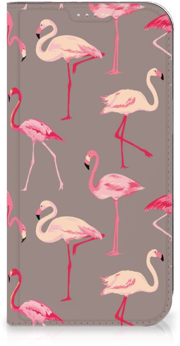Standcase Hoesje voor iPhone 15 Plus Hoesje maken Flamingo