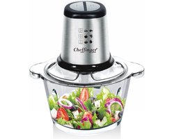 Cheffinger Elektrische Hakmolen - 1000W - XL - 3L - Glazen Kom