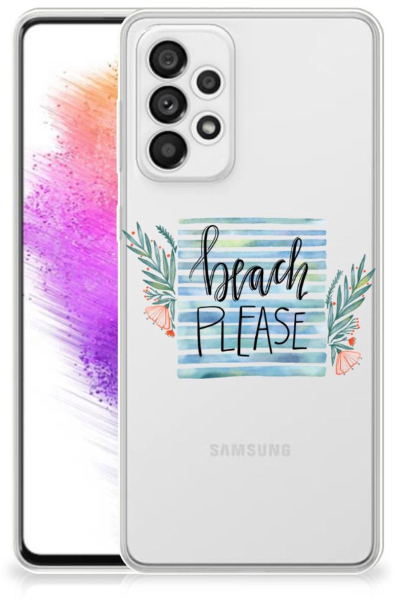 Samsung Galaxy A73 5G Telefoonhoesje met Naam Boho Beach