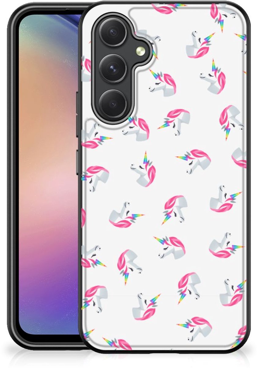 Back Case voor Samsung Galaxy A54 Unicorns