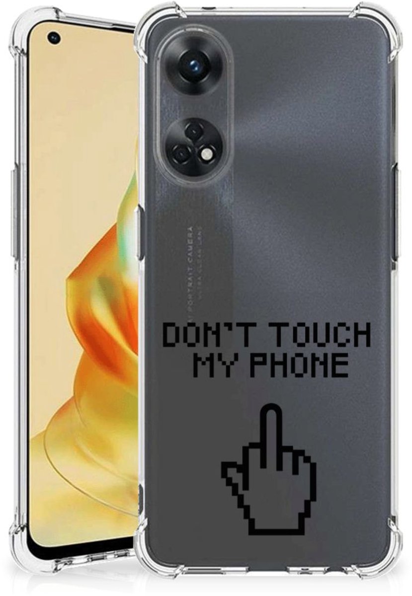 OPPO Reno8 T 4G Anti Shock Case Finger Don't Touch My Phone
