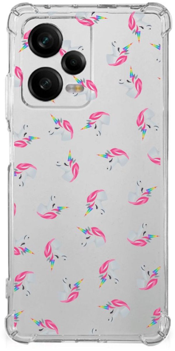Doorzichtige Silicone Hoesje voor Xiaomi Redmi Note 12 Pro Unicorns