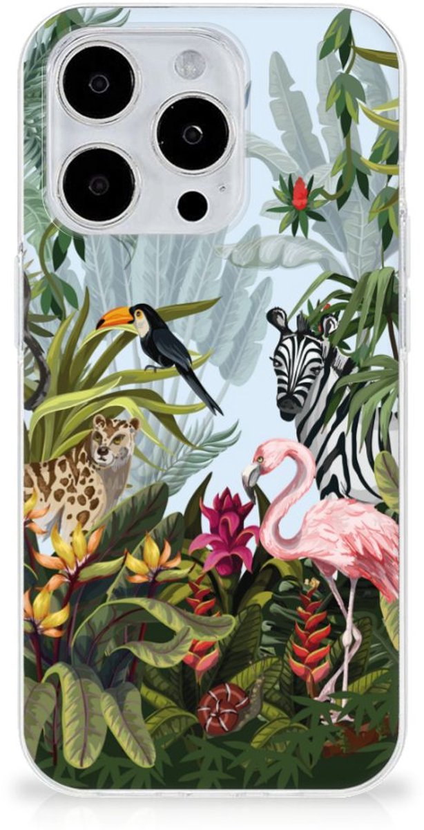 TPU Hoesje voor iPhone 15 Pro Max Jungle