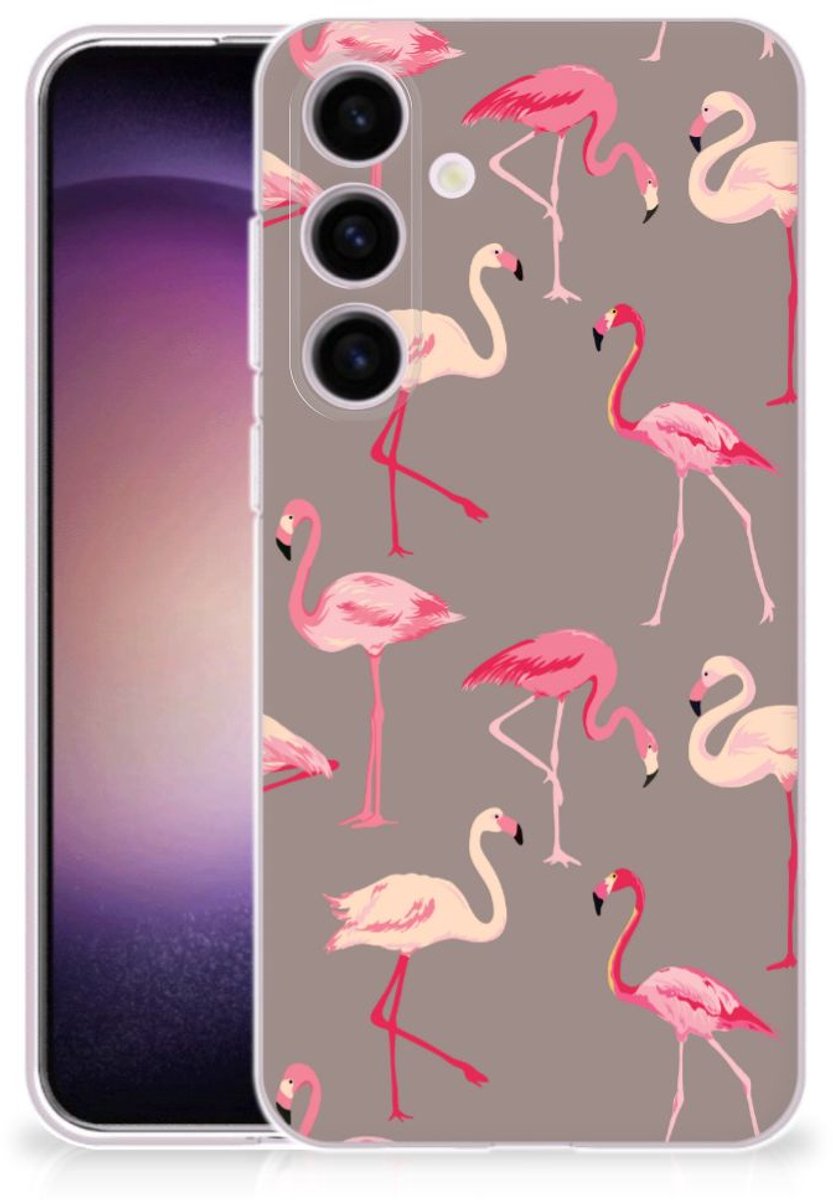 Samsung Galaxy S24 TPU Hoesje Flamingo