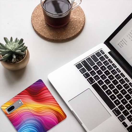 Étui avec support adapté à Google Pixel 7 Rainbow