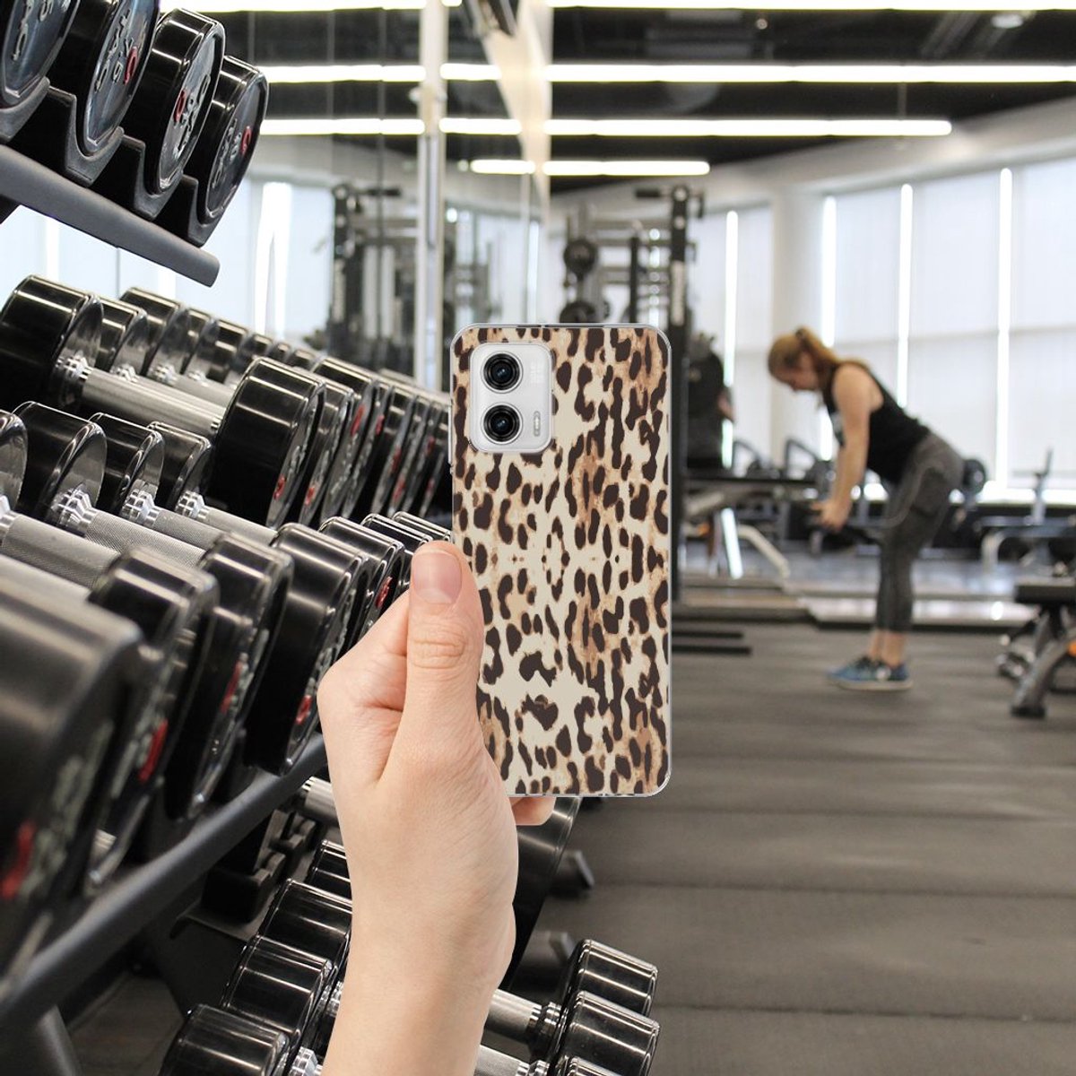 Motorola Moto G73 TPU Hoesje Leopard