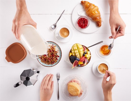 Lékué Vegan Melk Maker - Sojamelk Maker - Terracotta Pink van Merkloos — afbeelding 3