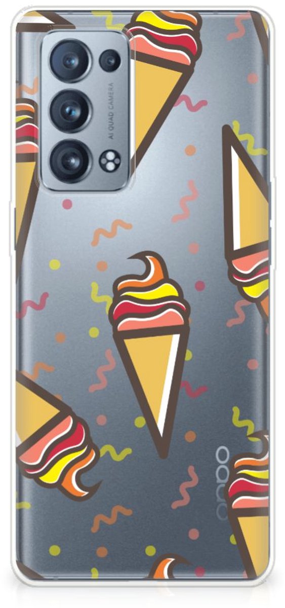 OPPO Reno 6 Pro Plus 5G Siliconen Case Icecream