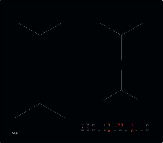AEG TN64IA04IB 5000 - Inductiekookplaat - Hob2Hood - Flexibele kookzones - 60cm