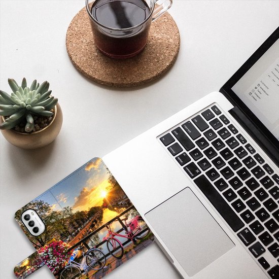 Protection Téléphone Motorola Moto G52 | Moto G82 Portefeuille Les Canaux D'Amsterdam