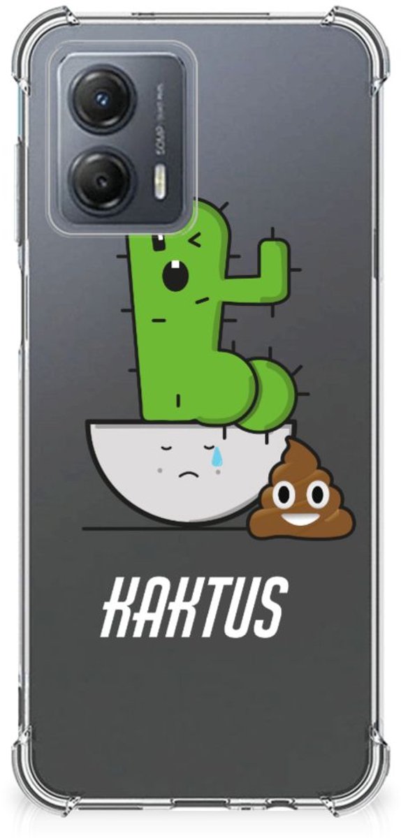 Back Cover voor Motorola Moto G53 Stevig Bumper Hoesje Cactus Poo