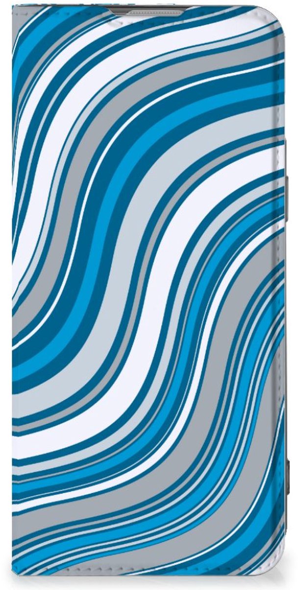 OnePlus Nord 2T Hoesje met Magneet Waves Blue