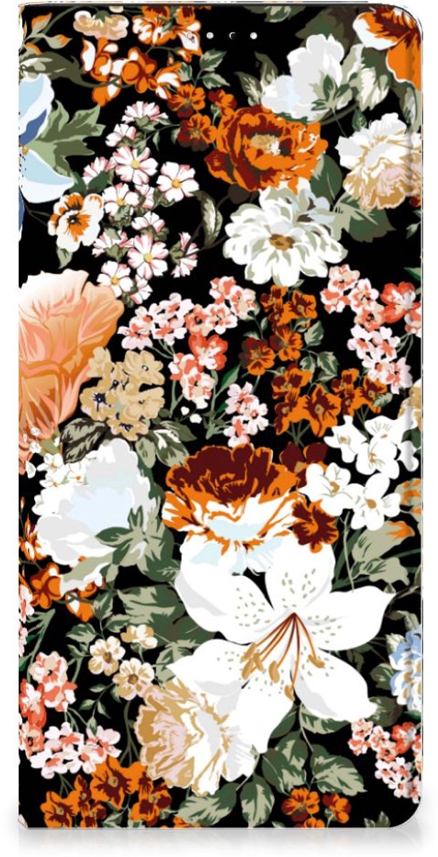 Smart Cover voor Samsung Galaxy A33 5G Dark Flowers