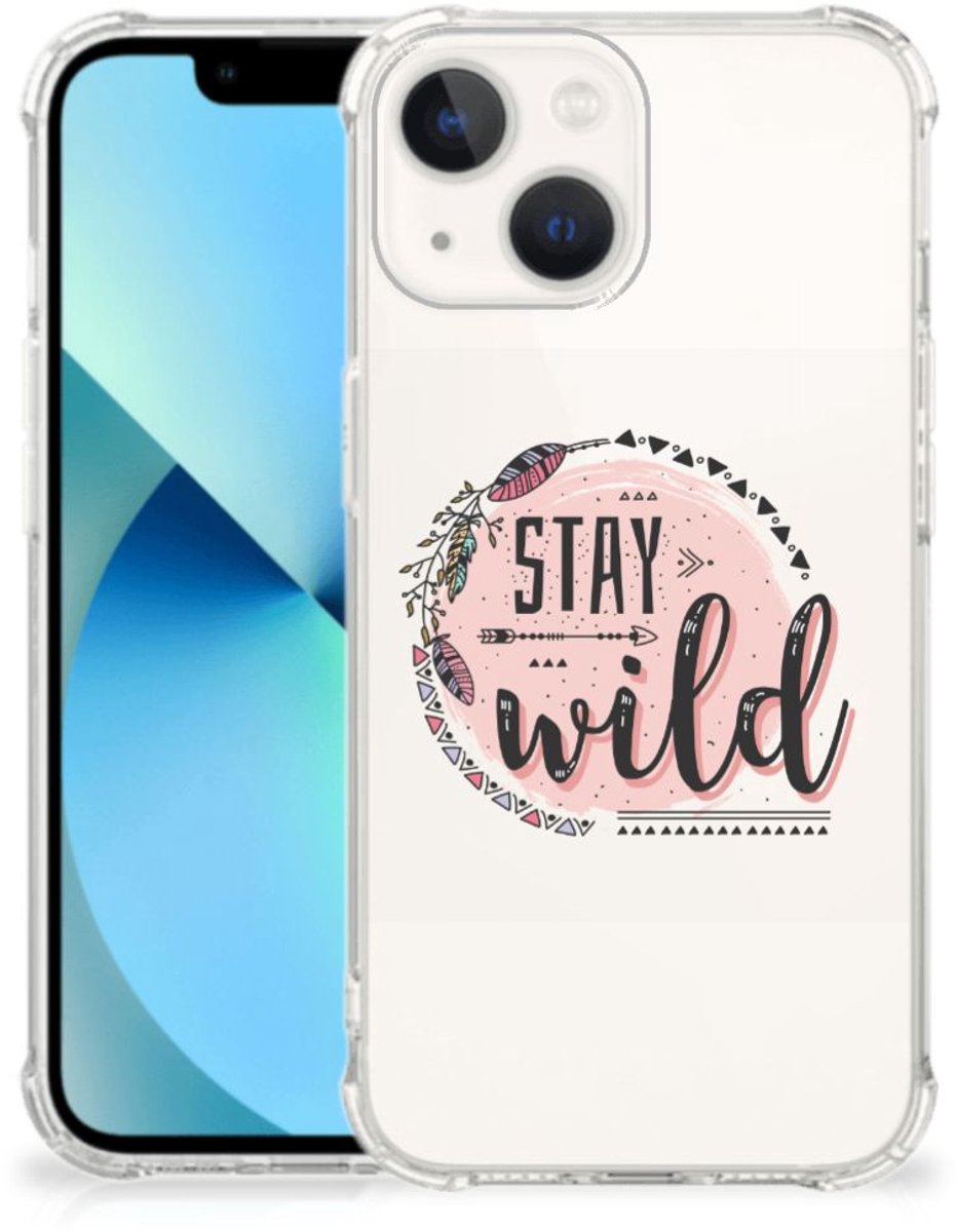iPhone 13 mini Stevig Bumper Hoesje Boho Stay Wild