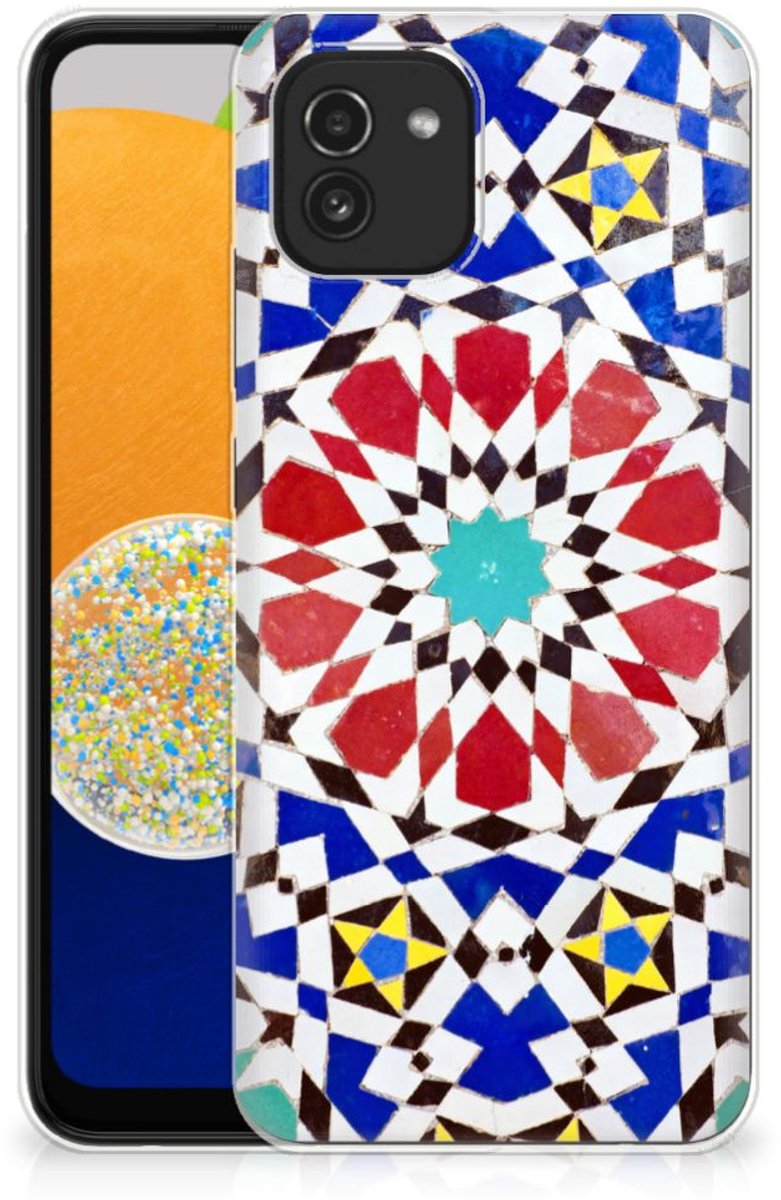 Samsung Galaxy A03 TPU Siliconen Hoesje Mozaïek