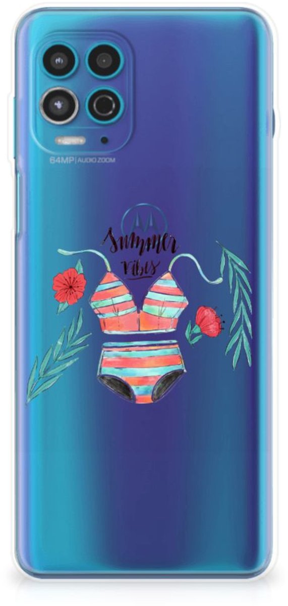 Motorola Moto G100 Telefoonhoesje met Naam Boho Summer