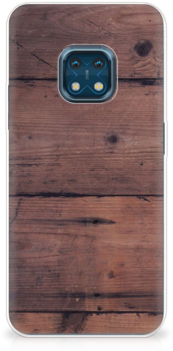 TPU Hoesje voor Nokia XR20 Bumper Hoesje Old Wood