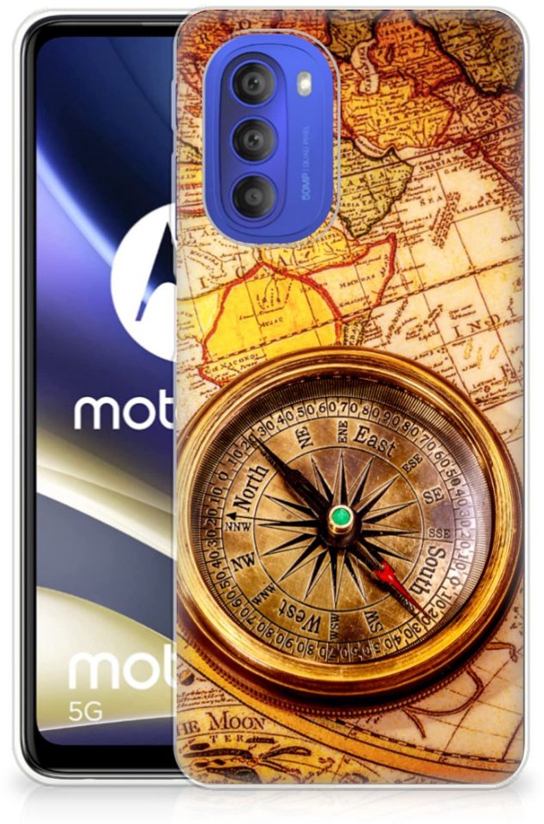 Motorola Moto G51 5G Siliconen Back Cover Kompas