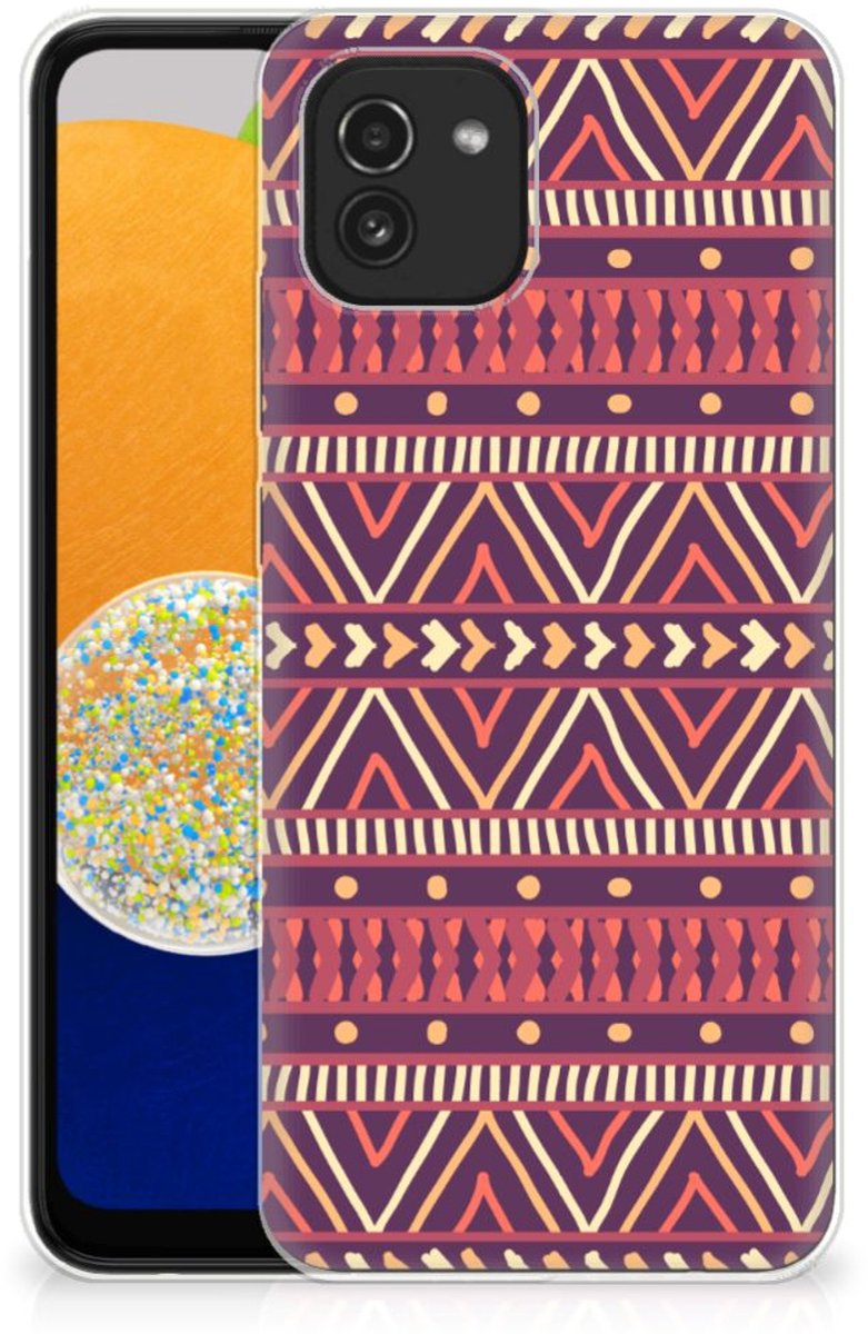 Samsung Galaxy A03 TPU bumper Aztec Paars