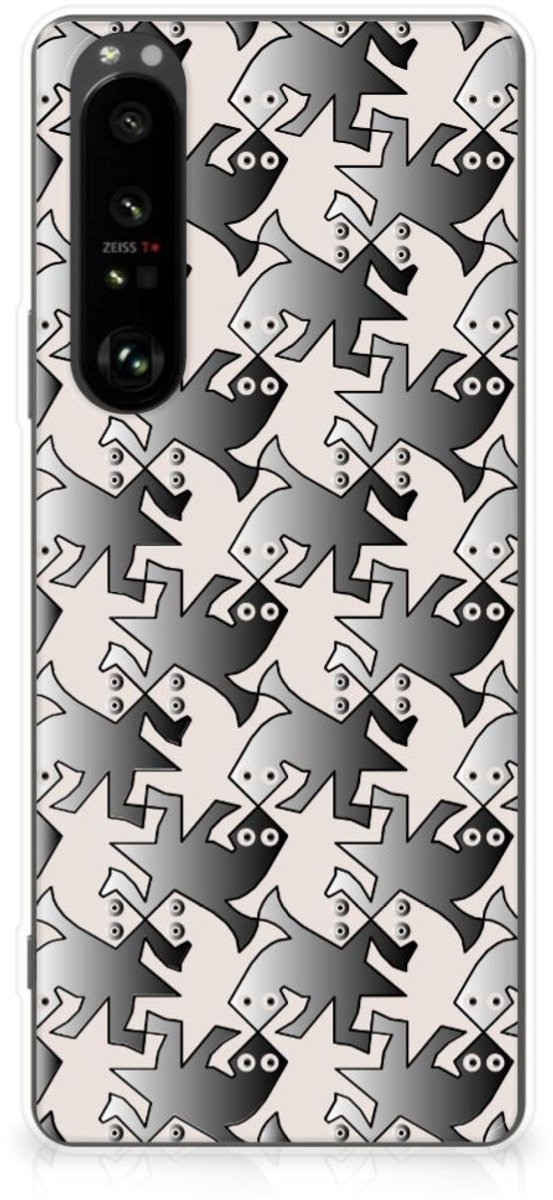 Sony Xperia 1 III TPU Hoesje Salamander Grey