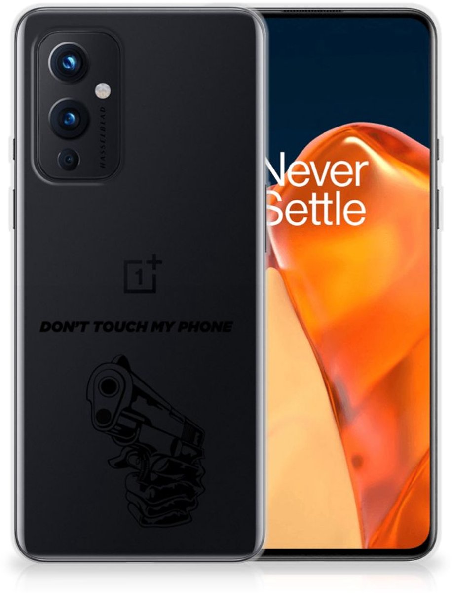 OnePlus 9 Silicone-hoesje Gun Don't Touch My Phone