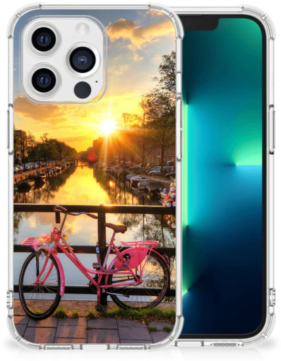 Apple iPhone 13 Pro Telefoonhoesje met valbescherming Amsterdamse Grachten