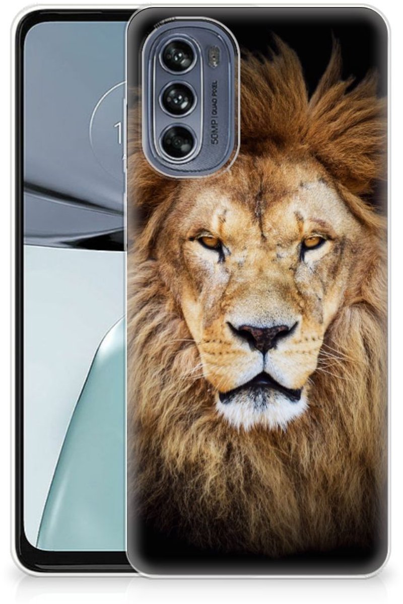Motorola Moto G62 5G TPU Hoesje Leeuw