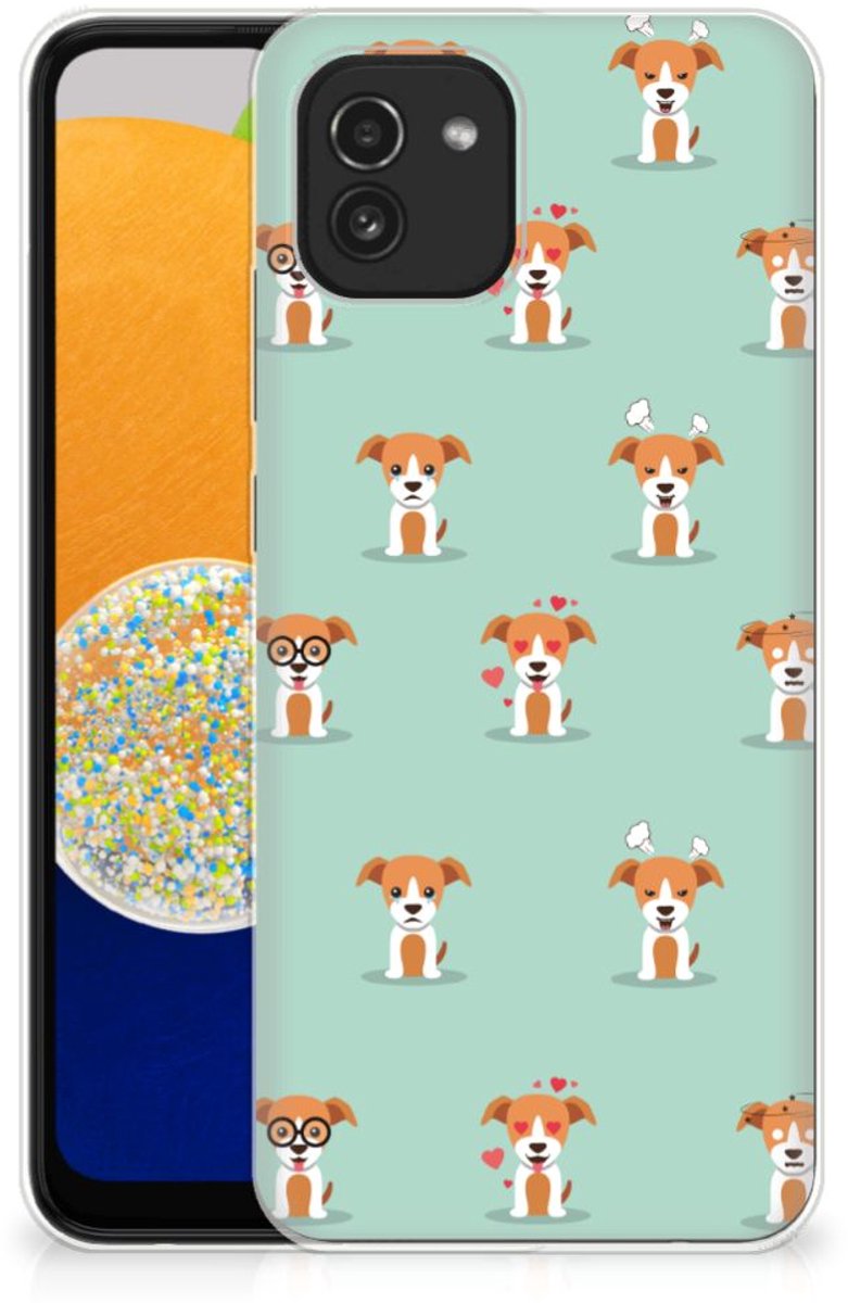 Samsung Galaxy A03 TPU Hoesje Pups