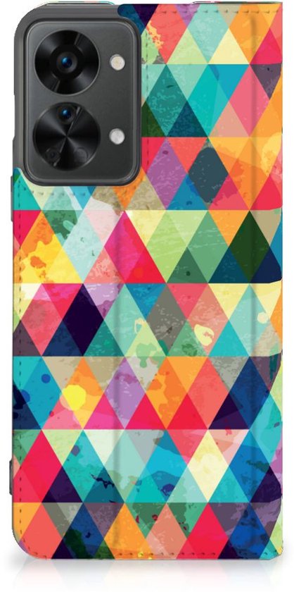 Coque de téléphone portable OnePlus Nord 2T Coque de téléphone avec photo à carreaux