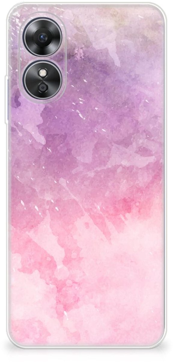 Hoesje maken OPPO A17 Pink Purple Paint
