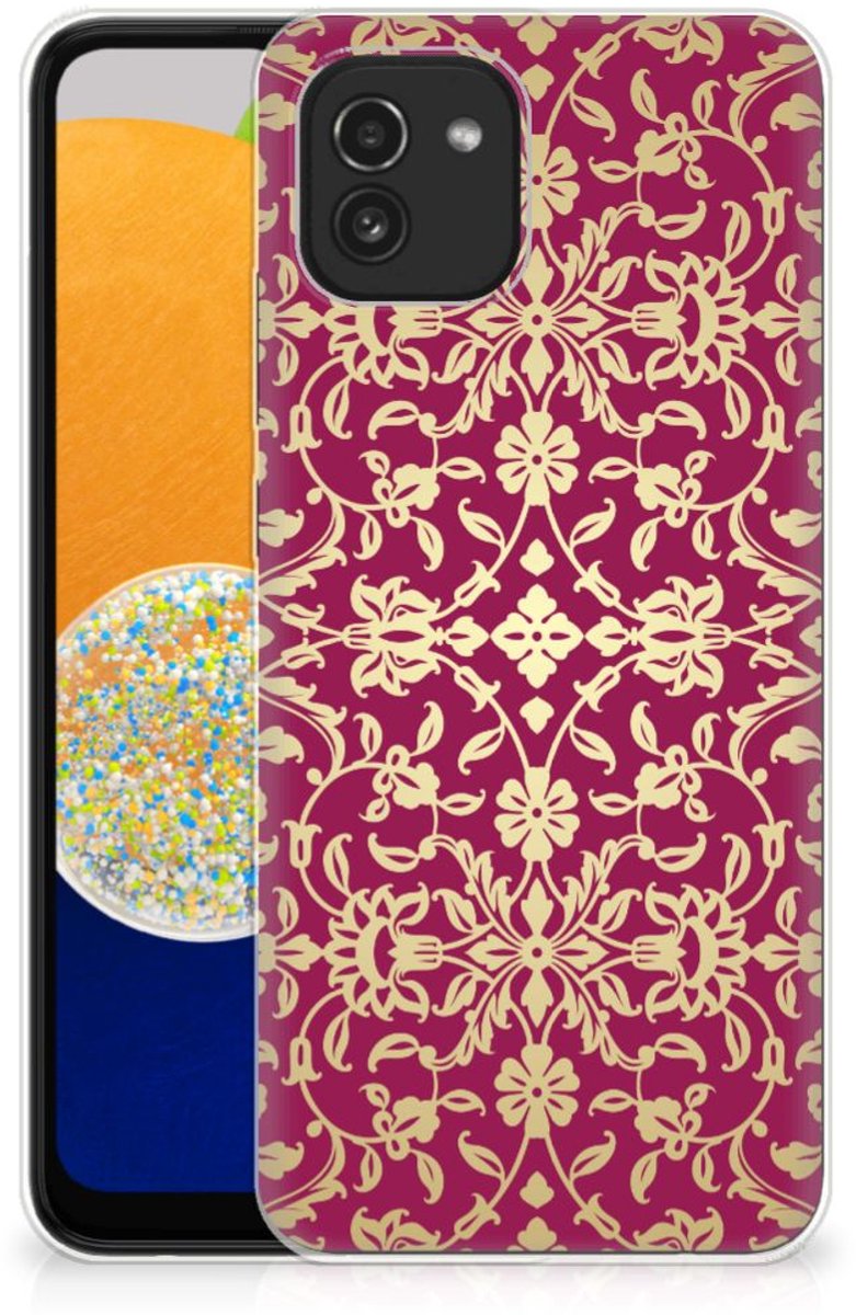 Siliconen Hoesje Samsung Galaxy A03 Barok Pink