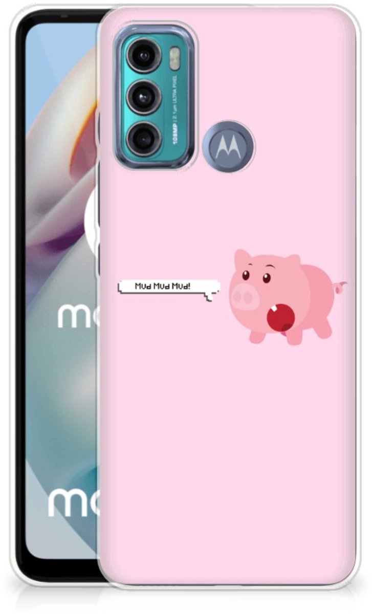 Motorola Moto G60 Telefoonhoesje met Naam Pig Mud