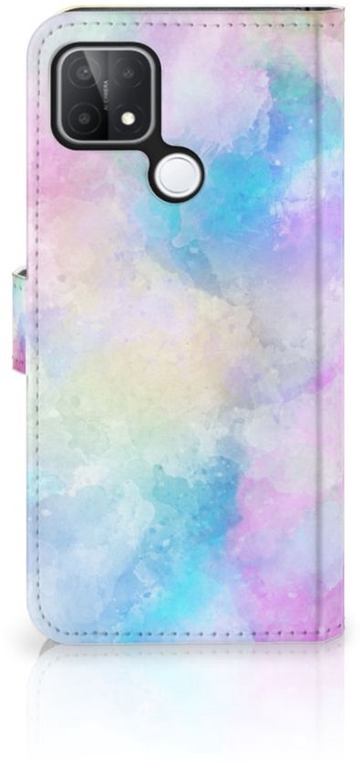 OPPO A15 Bookcase Personnaliser Aquarelle Lumière
